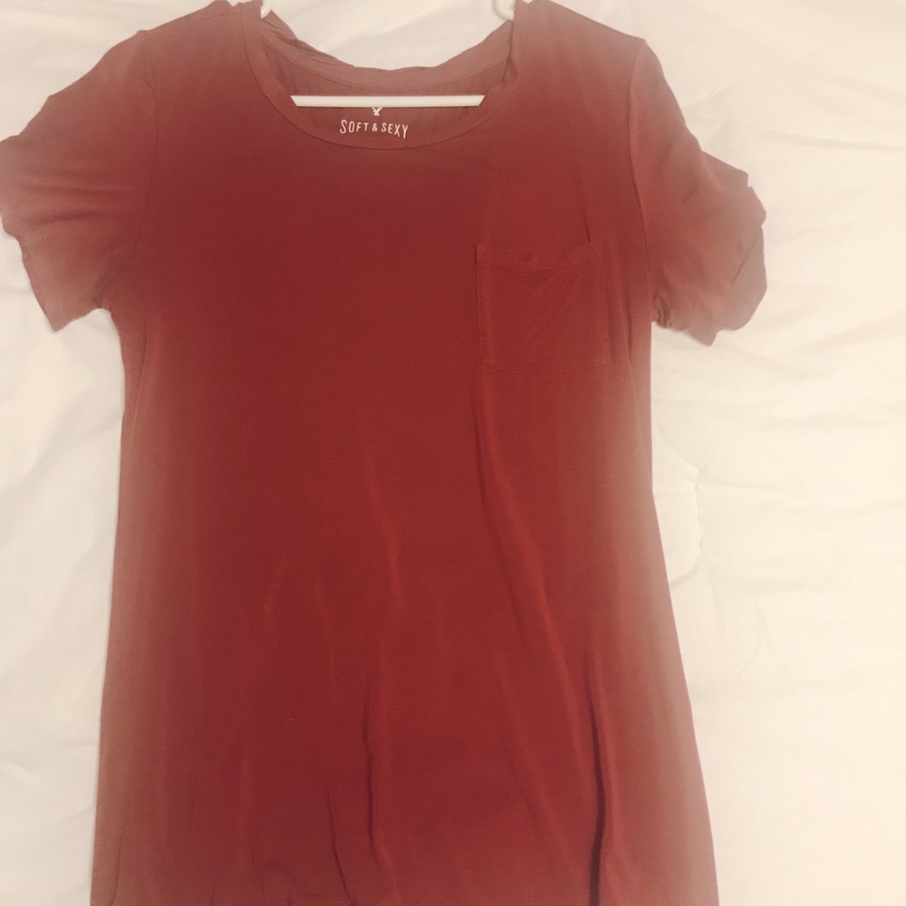 Soft&Sexy Oversized Maroon T